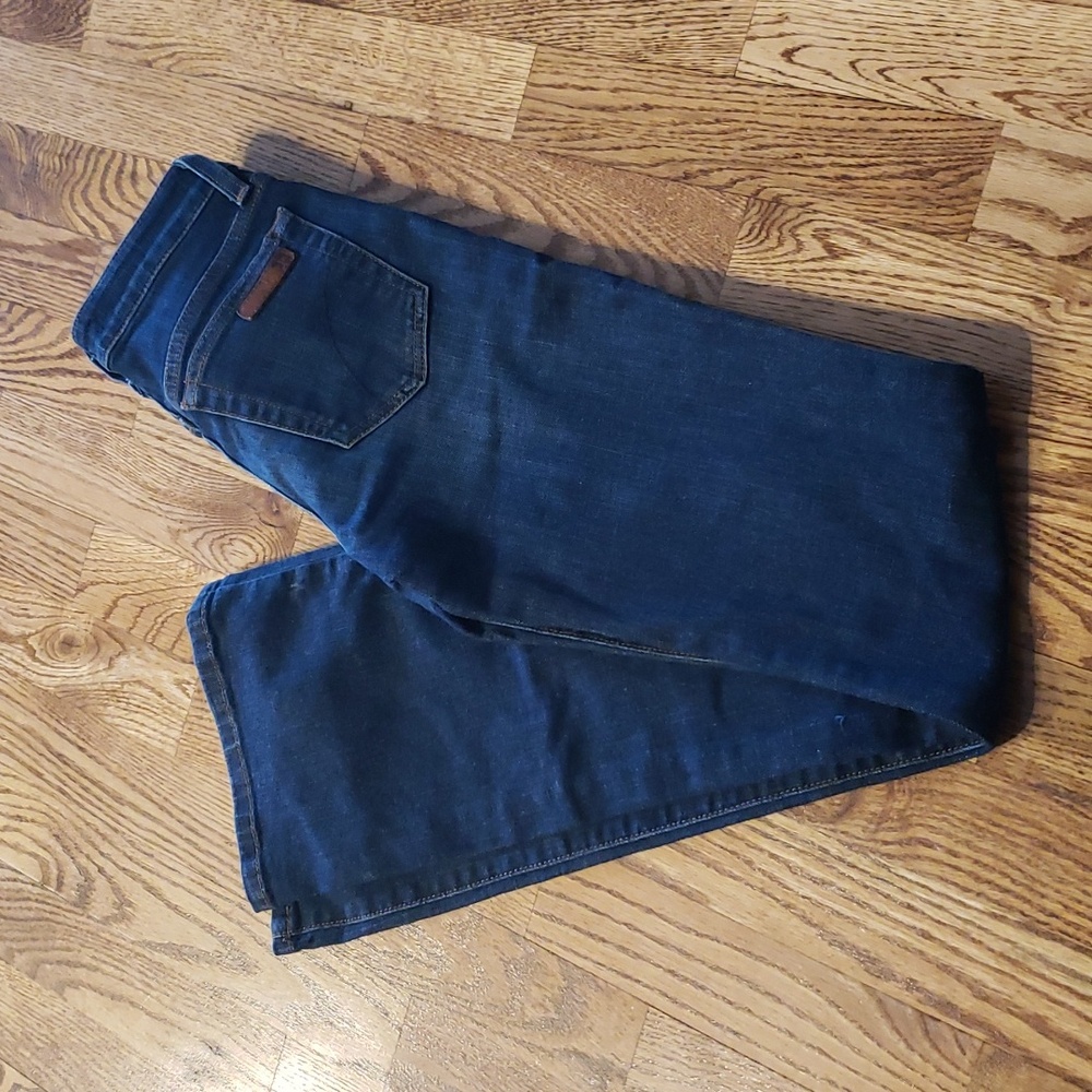 (W24) Joe's Jeans Rosie Curvy Bootcut Dark Wash Denim Contemporary Fancy Luxury